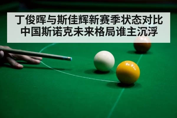 丁俊晖与斯佳辉新赛季状态对比中国斯诺克未来格局谁主沉浮